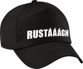 Rustaaagh fun pet zwart voor dames en heren - rustaaagh baseball cap - carnaval fun accessoire