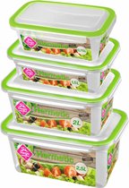 Diepvries/koelkast voedsel bewaarbakjes set van 11x stuks diverse formaten in 0.75 - 1.5 - 2 - 2.5 liter inhoud