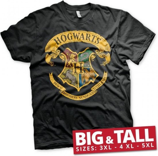 HARRY POTTER - T-Shirt Big & Tall - Hogwarts Crest (5XL)