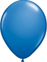 Ballonnen donkerblauw metallic 50 stuks 30 cm