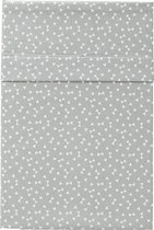 Cottonbaby Ledikantlaken Geo Katoen 120 X 150 Cm Grijs/wit
