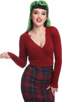 Collectif Kimberley 50's Cardigan Burgundy