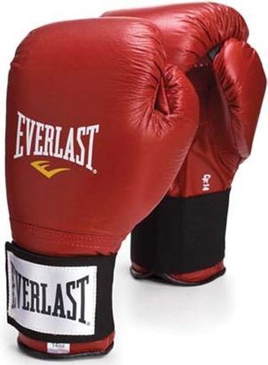 Everlast - Leather Pro Fighter Glove (Red) 8oz | bol.com