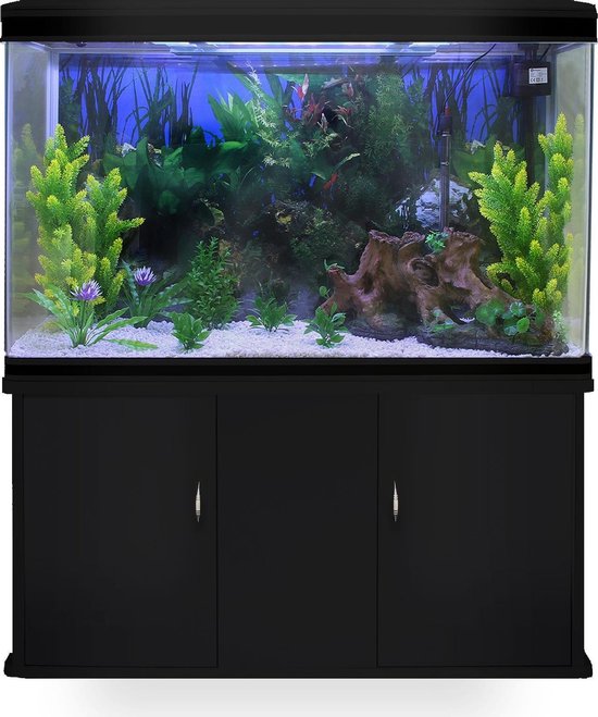 MonsterShop – Aquarium Noir de 300 Litres, Kits et Accessoires de