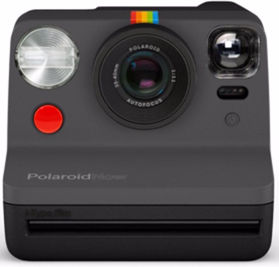 Polaroid Now Autofocus i-Type Instant Camera With Color i-Type Film Black  Camera