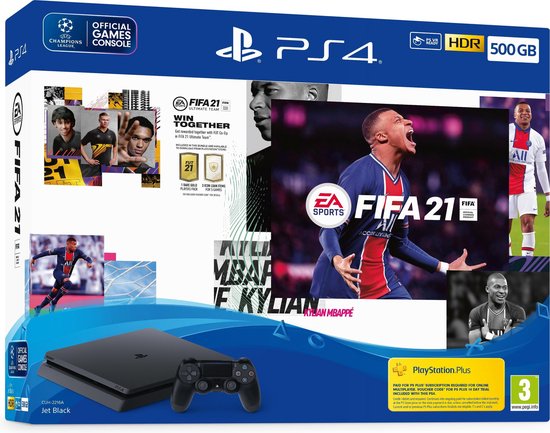 door elkaar haspelen Ambassade Middelen Sony PlayStation 4 Slim + FIFA 21 500 GB Wi-Fi Zwart | bol.com