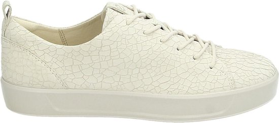 ECCO Soft 8 dames sneaker - Ecru - Maat 42 | bol.com