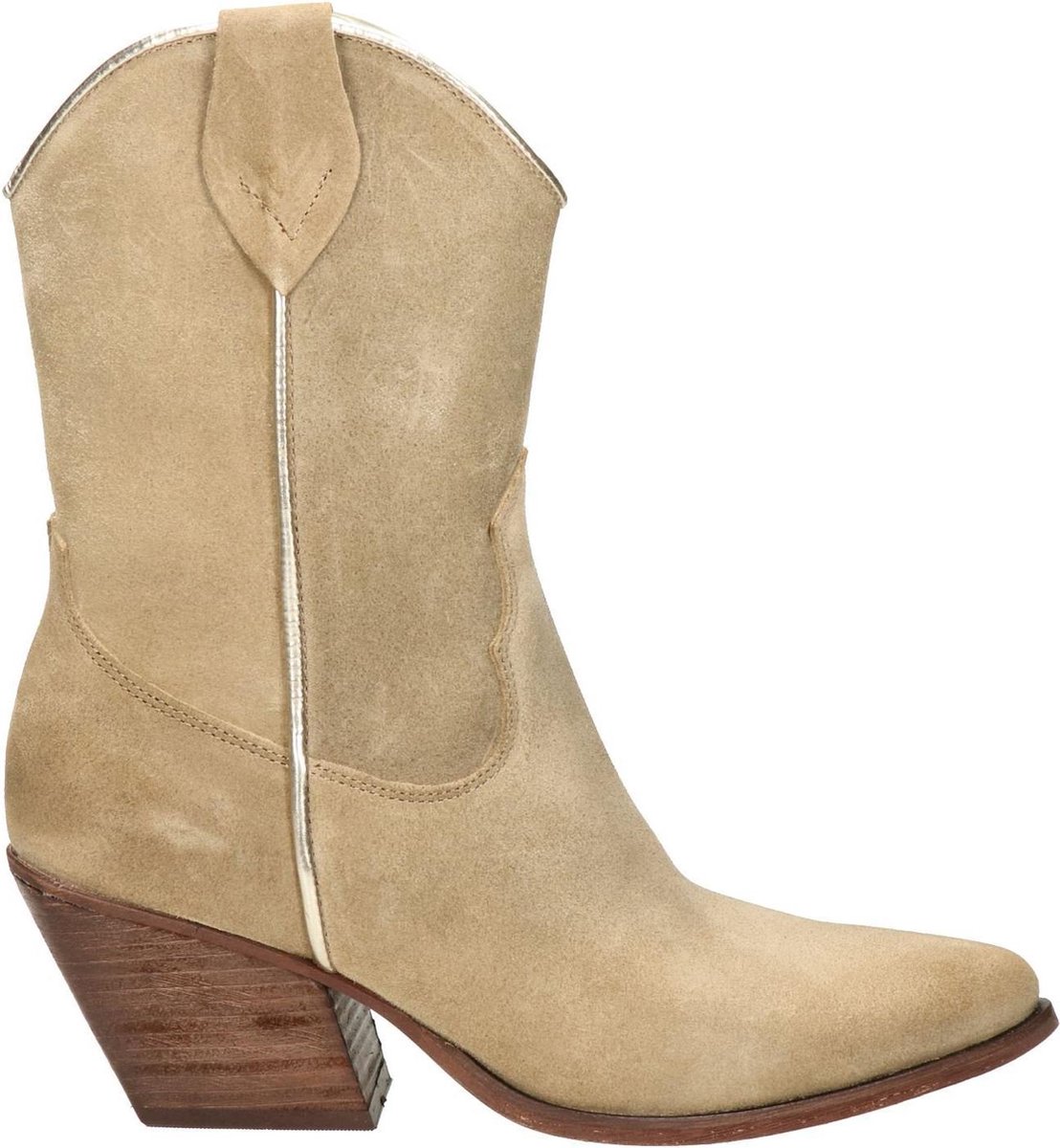 Nelson dames cowboylaars - Beige - Maat 36 | bol.com
