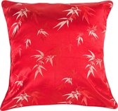 Fine Asianliving Kussenhoes Bamboe Rood 45x45cm Zonder Vulling