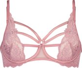 Hunkemöller Dames Lingerie Niet-voorgevormde beugel bh Sosha  - Roze - maat B75