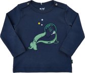 Me Too - baby  shirt - zeehond - blauw - Maat 80