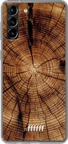 6F hoesje - geschikt voor Samsung Galaxy S21 -  Transparant TPU Case - Tree Rings #ffffff