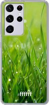 6F hoesje - geschikt voor Samsung Galaxy S21 Ultra -  Transparant TPU Case - Morning Dew #ffffff