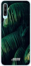 6F hoesje - geschikt voor Honor 9X Pro -  Transparant TPU Case - Palm Leaves Dark #ffffff