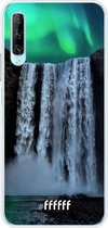 6F hoesje - geschikt voor Honor 9X Pro -  Transparant TPU Case - Waterfall Polar Lights #ffffff