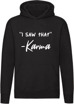 Karma hoodie | cadeau | happiness | grappig | zwart | sweater |  unisex | capuchon