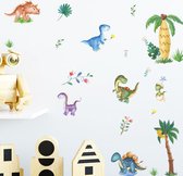 Muursticker | Baby Dino's | Wanddecoratie | Muurdecoratie | Slaapkamer | Kinderkamer | Babykamer | Jongen | Meisje | Decoratie Sticker |