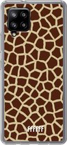 6F hoesje - geschikt voor Samsung Galaxy A42 -  Transparant TPU Case - Giraffe Print #ffffff