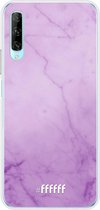 6F hoesje - geschikt voor Honor 9X Pro -  Transparant TPU Case - Lilac Marble #ffffff