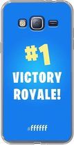 6F hoesje - geschikt voor Samsung Galaxy J3 (2016) -  Transparant TPU Case - Fortnite - Victory Royale #ffffff