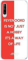 6F hoesje - geschikt voor Honor 9X Pro -  Transparant TPU Case - Feyenoord - Way of life #ffffff