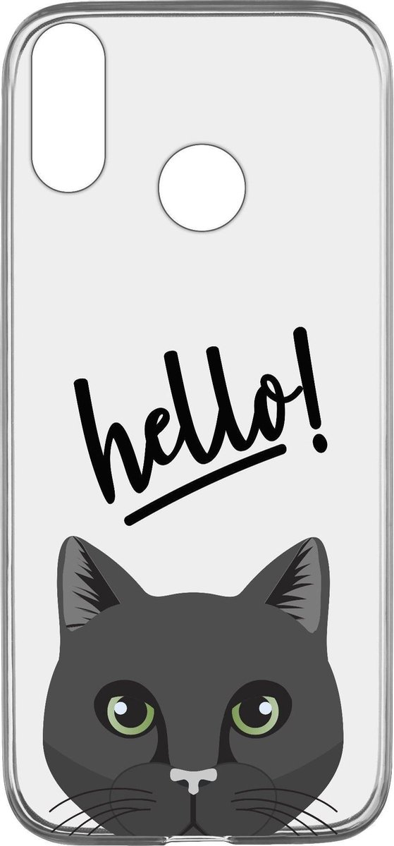 Cellularline - Huawei P20 Lite, hoesje style, hello cats