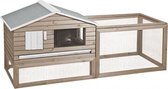 Duvo+ Woodland konijnenhok snoozer cottage 161x60x73cm