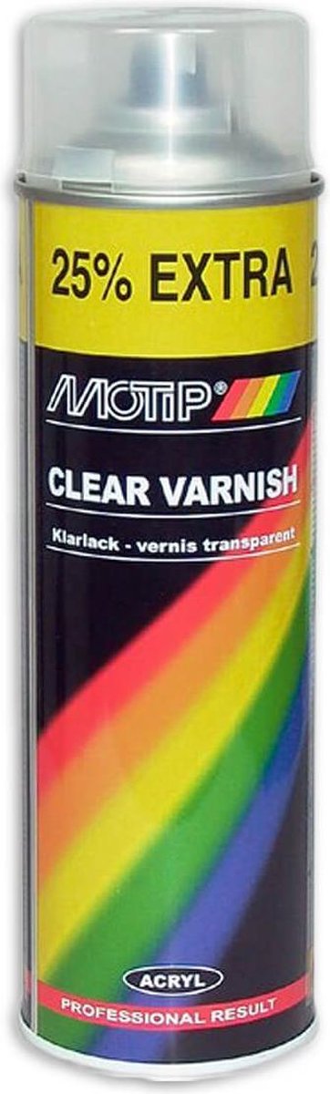 Spuitbus Motip Blanke Lak Mat 500ml