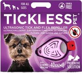 Tickless Hond/Kat - Teken/Vlooien Afweer - Ultrasound - Roze - 4,8 x 2,8 x 1 cm