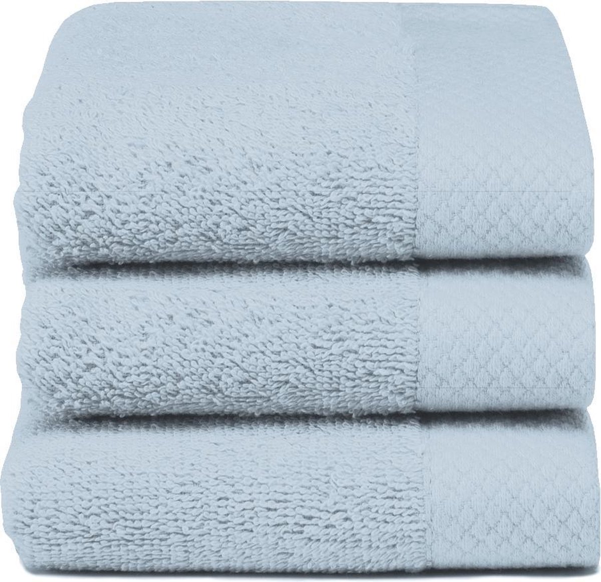 Seahorse Pure gastendoek 30x50 cm - Set van 6 - Blauw