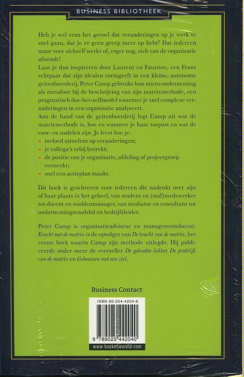 Kracht Met De Matrix - back cover