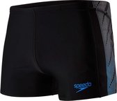 Speedo Placement Panel Aquashort  Zwembroek - Maat S  - Mannen - zwart - blauw Maat 4