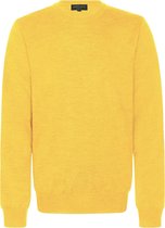 The English Hatter Herfst/Winter 2021 Maryland Ronde Hals Trui Mannen Geel Merinowol Maat: XL
