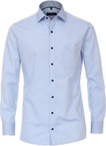 CASA MODA modern fit overhemd - lichtblauw (contrast) - Strijkvriendelijk - Boordmaat: 46