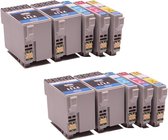 Set 10x huismerk cartridge voor Epson 27XL voor Workforce WF-3620WF Workforce WF-3620DWF WF-3640DTWF WF-7110DTW WF-7210DTW WF-7610DWF WF-7615DWF WF-7620DTWF WF-7710DWF WF-7715DWF v