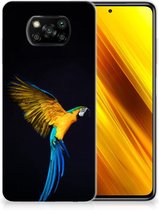 GSM Hoesje Xiaomi Poco X3 | Poco X3 Pro Bumper Hoesje Papegaai