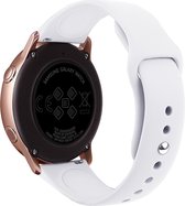 Samsung Gear S3 Sport bandje (22mm) silicone / Galaxy Watch 46mm SM-R810 wit Watchbands-shop.nl