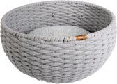 Duvo+ Oyster mand rond in katoentouw Grijs 45x45x23cm