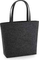 Bagbase Vilten Shopper/Tote (Houtskoolmelange)