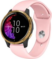 Siliconen Smartwatch bandje - Geschikt voor  Garmin Venu sport band - roze - Horlogeband / Polsband / Armband