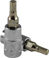 JBM Tools | Schroevendraaier (bit)dops, 6-kanten, 4mm - verchroomd
