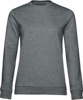 B&C Dames/dames Set-in Sweatshirt (Midden-Grijze Heide)