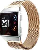 Milanees Smartwatch bandje - Geschikt voor  Fitbit Ionic Milanese band - rosé goud - Maat: S - Horlogeband / Polsband / Armband