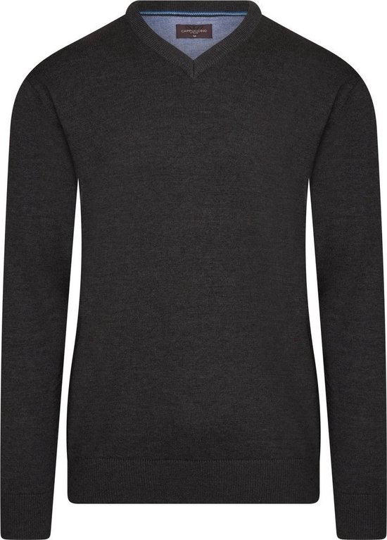 Cappuccino Italia - Heren Sweaters Pullover Charcoal - Grijs - Maat XL