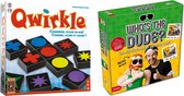 Spellenbundel - Bordspel - 2 Stuks - Qwirkle - Bordspel & Who's the Dude?