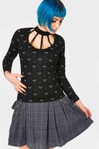 Jawbreaker Longsleeve top -L- Salem Grumpy Cat Cut Out Zwart