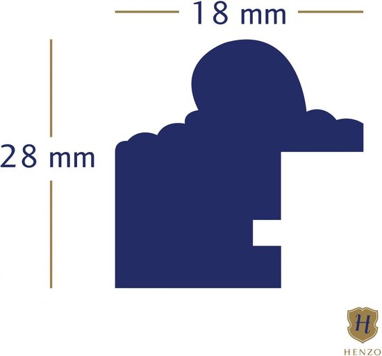 Cadre photo - Henzo - Verona - Format photo 18x24 cm - Marron foncé