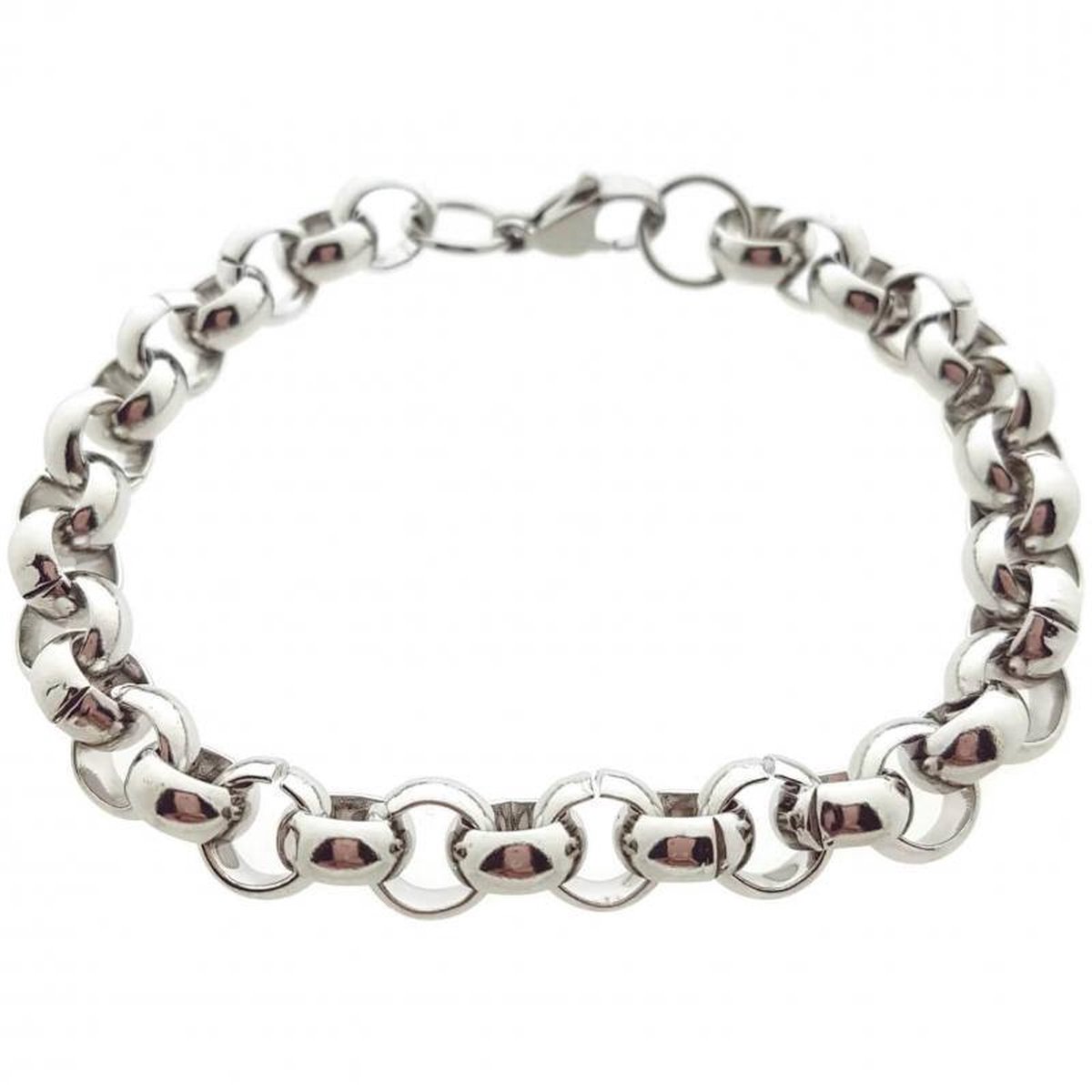 Aramat Jewels | Armbanden | Jasseron Armband zilverkleurig Staal | | | |9mm | Staal | Volwassenen | Verkleurd niet