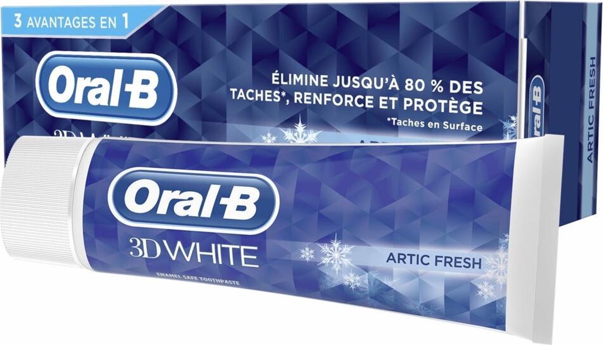 12x Oral-B Tandpasta 3d White Arctic Fresh 75 ml