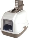 Imac Easy Cat - Kattenbak - Taupe/Wit - 50 x 40 x 40 cm